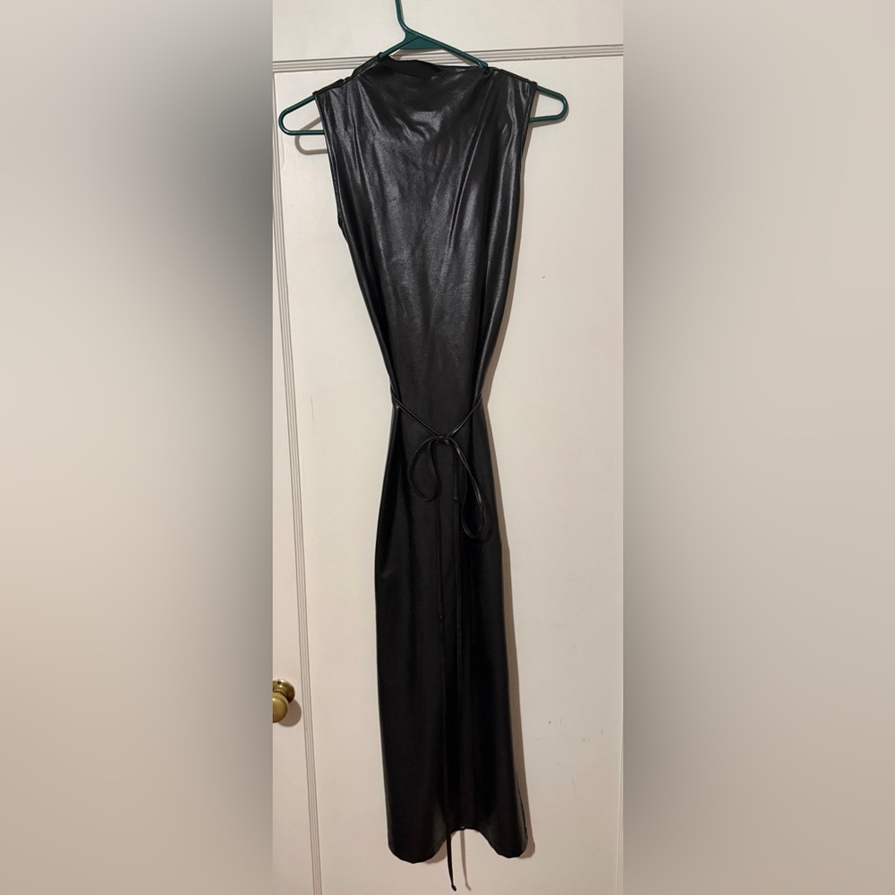 PVC Black Dress